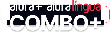 O combo+ é a junção do alura+ e o alura lingua.